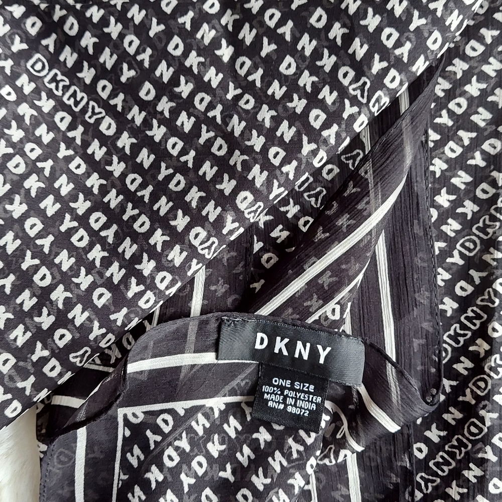 DKNY chiffon rectangle shawl